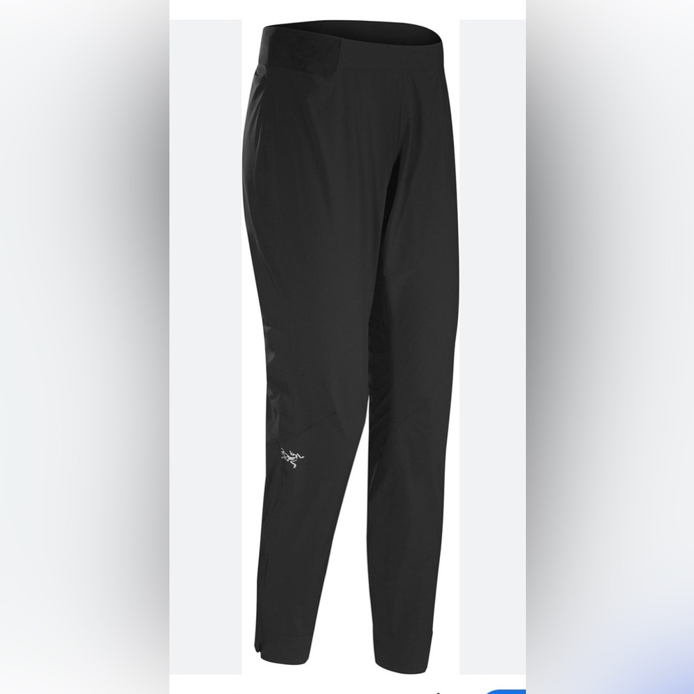 Arc'Teryx Cita Pants Womens Medium Trail Running Hiking Black Elastic Tie Waist